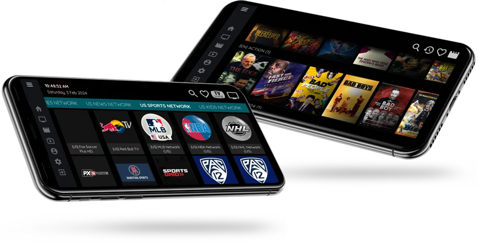 Apollo Group TV app running on Android phone, Firestick, and Smart TV